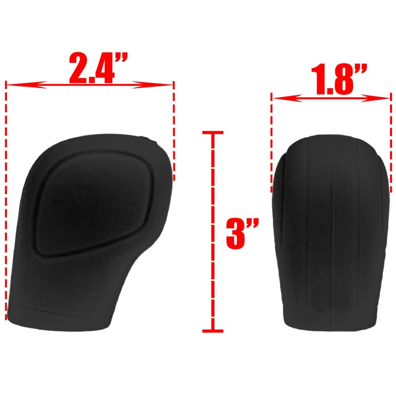 AUTUT Car Gear Shift Knob Cover,Universal Silicone Automotive Anti-Slip Auto Knob Gear Stick Protector,Car Shift Protector Cover Protector for Most Vehicles,Black - Image 2